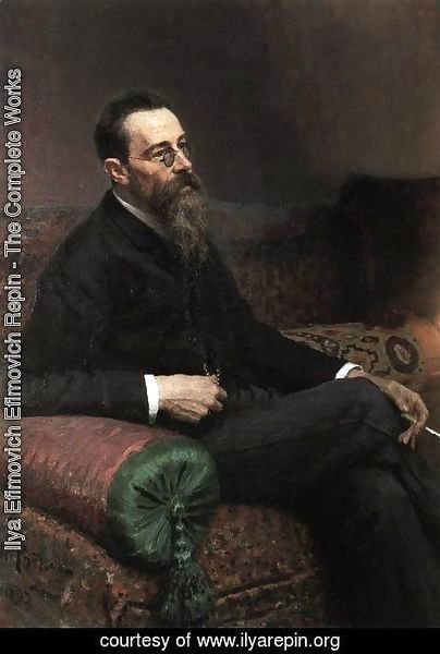 Ilya Efimovich Efimovich Repin - Portrait of the Composer Nikolay Rymsky-Korsakov