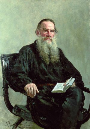 Ilya Efimovich Efimovich Repin - Portrait of Lev Tolstoy
