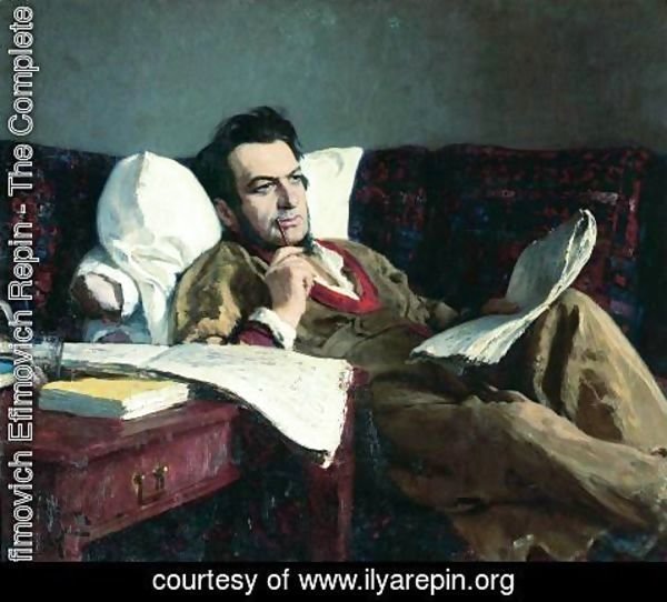 Ilya Efimovich Efimovich Repin - Portrait of the Composer Mikhail Glinka
