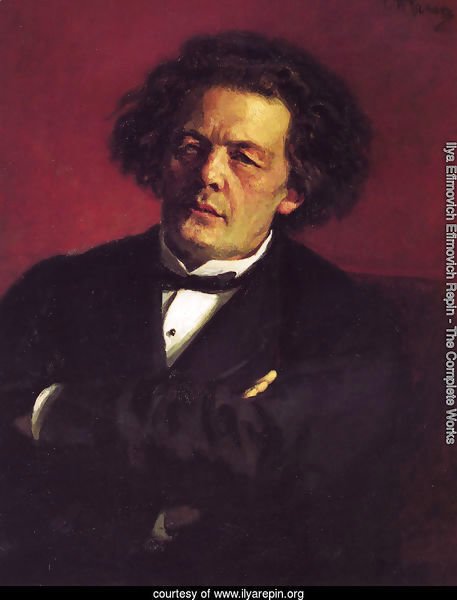 Portrait of the pianist, conductor, and composer, Anton Grigorievich Rubinstein