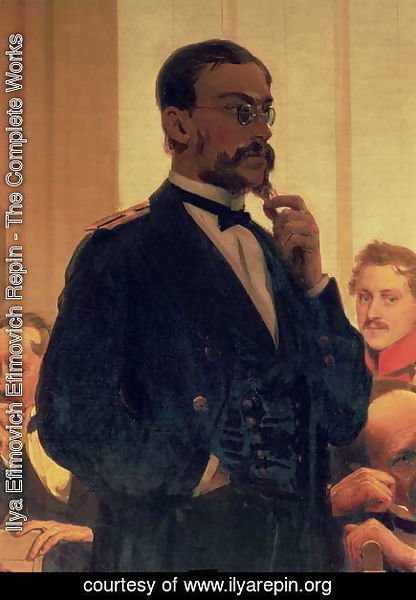 Ilya Efimovich Efimovich Repin - Nikolai Andreyevich Rimsky-Korsakov (1844-1908), from Slavonic Composers, 1890s