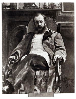 Ilya Efimovich Efimovich Repin - Portrait of Cesar Cui (1835-1918) 1890