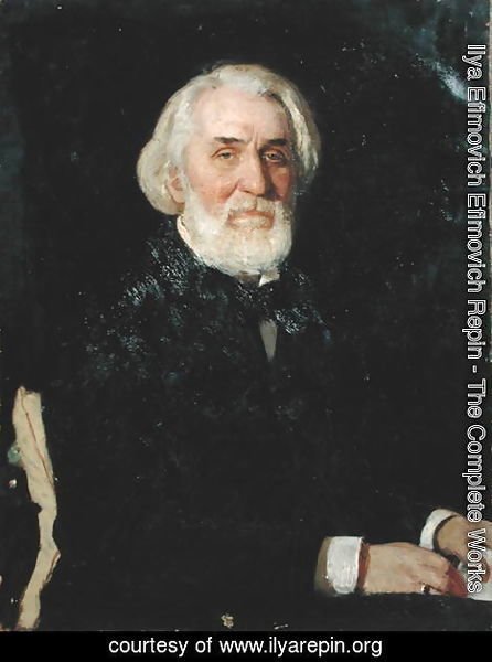 Ilya Efimovich Efimovich Repin - Portrait of Ivan S. Turgenev (1818-83), 1879