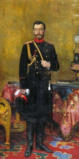 Ilya Efimovich Efimovich Repin - Portrait of Emperor Nicholas II (1868-1918) 1895