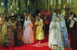 The Bride choosing of the Tsar, c.1886