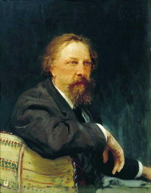 Ilya Efimovich Efimovich Repin - Portrait of the Author Count Alexey K. Tolstoy (1817-1875), 1896
