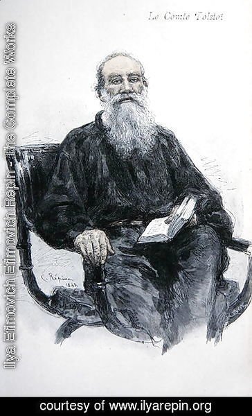 Ilya Efimovich Efimovich Repin - Lev Nikolaevich Tolstoy (1828-1910), 1888