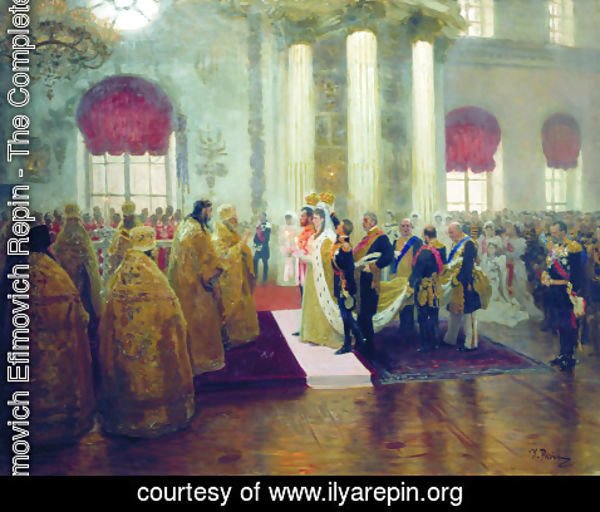 Ilya Efimovich Efimovich Repin - Wedding of Nicholas II and Alexandra Fyodorovna, 1894