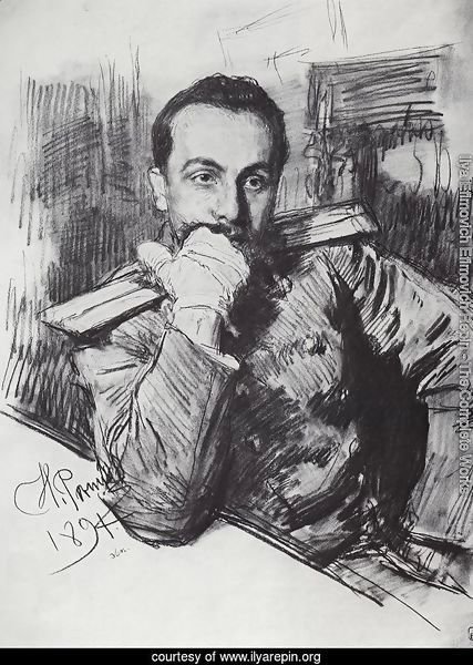 Portrait of writer Alexander Zhirkevich 1894