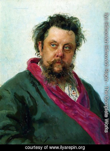 Ilya Efimovich Efimovich Repin - Composer Modest Mussorgsky