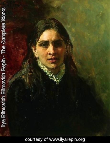 Ilya Efimovich Efimovich Repin - Portrait of Pelageya Antipovna Strepetova (1850-1903) 1882
