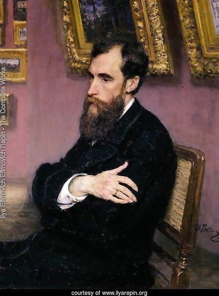 Portrait of Pavel Tretyakov (1832-98) the founder of the State Tretyakov Museum, 1883