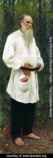 Ilya Efimovich Efimovich Repin - Portrait of Lev Tolstoy (1828-1910) 1901
