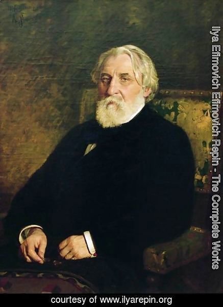 Ilya Efimovich Efimovich Repin - Portrait of Ivan Sergeevich Turgenev (1818-83)