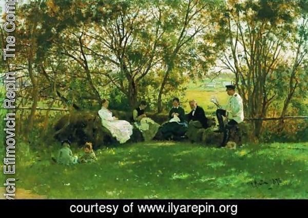 Ilya Efimovich Efimovich Repin - The Turf Bench, 1876