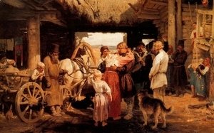 Ilya Efimovich Efimovich Repin - The Leave-Taking of the New Recruit, 1879