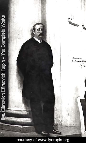Portrait of the Composer and Scientist Alexander Borodin (1833-87) 1888