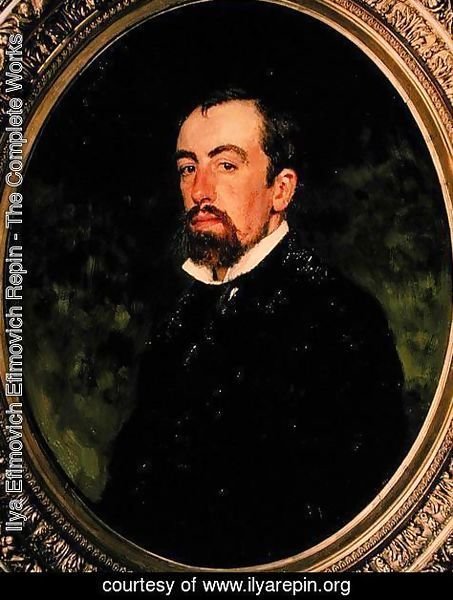 Portrait of Vasiliy Polenov (1844-1927), 1877