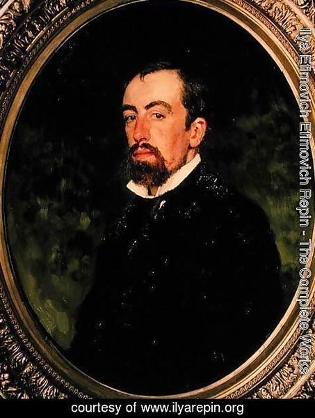 Ilya Efimovich Efimovich Repin - Portrait of Vasiliy Polenov (1844-1927), 1877