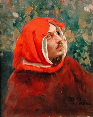 Ilya Efimovich Efimovich Repin - Portrait of Dante Alighieri (1265-1321)