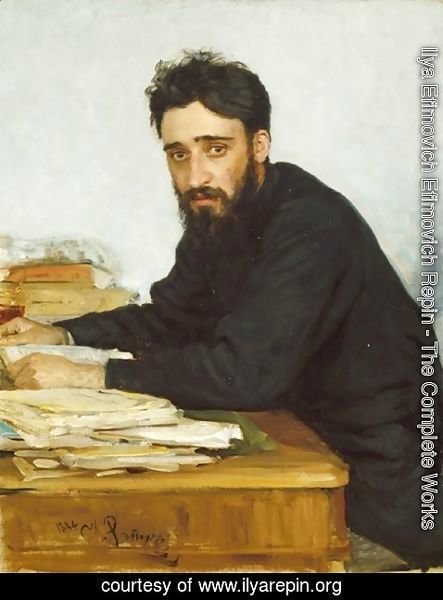 Ilya Efimovich Efimovich Repin - Vsevolod Mikhailovich Garshin