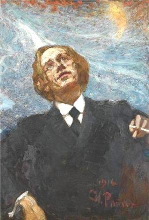 Ilya Efimovich Efimovich Repin - Poet-futurist (portrait of Vladimir Vladimirovich Mayakovsky)