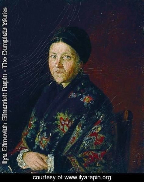 Ilya Efimovich Efimovich Repin - Portrait of A.S. Bocharova, The Artist's Aunt