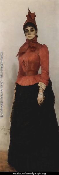 Ilya Efimovich Efimovich Repin - Portrait of Baroness Varvara Ivanovna Ikskul von Hildenbandt