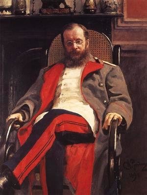 Ilya Efimovich Efimovich Repin - Portrait of Composer Cesar Antonovich Cui