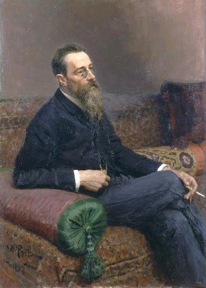 Ilya Efimovich Efimovich Repin - Portrait of Composer Nikolai Andreyevich Rimsky-Korsakov