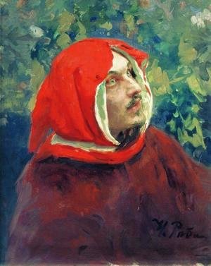 Ilya Efimovich Efimovich Repin - Portrait of Dante. Study