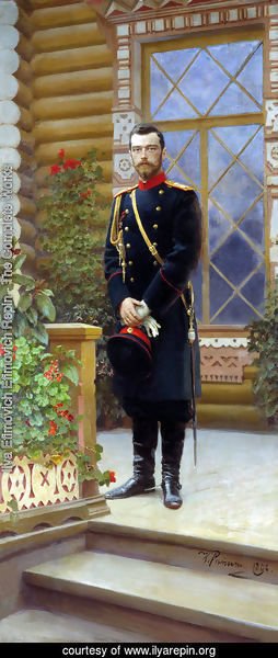 Ilya Efimovich Efimovich Repin - Portrait of Emperor Nicholas II