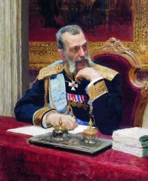 Ilya Efimovich Efimovich Repin - Portrait of Grand Prince Vladimir Aleksandrovich Romanov