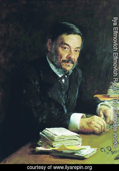 Ilya Efimovich Efimovich Repin - Portrait of Ivan Mikhaylovich Sechenov, Russian physiologist