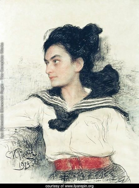 Portrait of Maria Osipovna Lowenfeld, daughter of art collector O. D. Lowenfeld