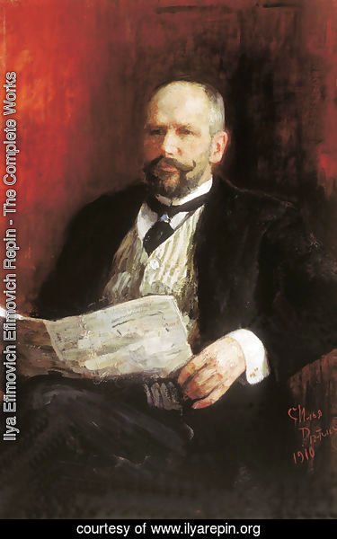 Ilya Efimovich Efimovich Repin - Portrait of Prime Minister Pyotr Arkadyevich Stolypin