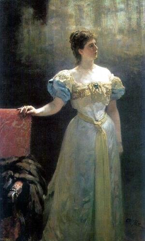 Ilya Efimovich Efimovich Repin - Portrait of Princess Maria Klavdievna Tenisheva, patroness of the arts, philanthropist and enamel artist