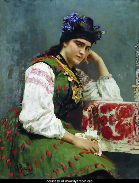 Portrait of Sophia Mikhailovna Dragomirova, general Mikhail Ivanovich Dragomirov's daughter