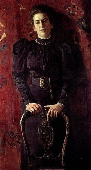 Ilya Efimovich Efimovich Repin - Portrait of Tatiana Lvovna Tolstaya, daughter of the writer