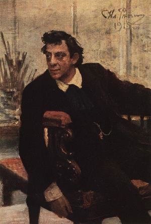 Ilya Efimovich Efimovich Repin - Portrait of actor Pavel Vasilyevich Samoylov