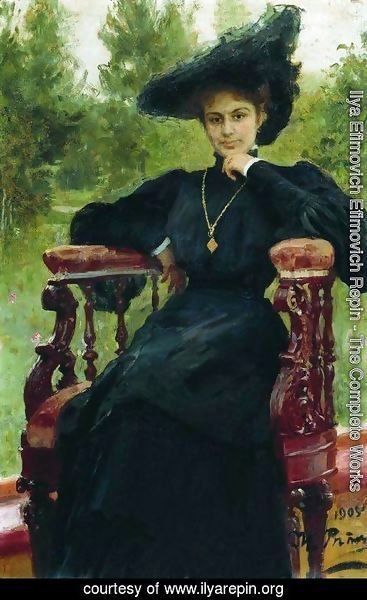 Ilya Efimovich Efimovich Repin - Portrait of actress Maria Fyodorovna Andreyeva