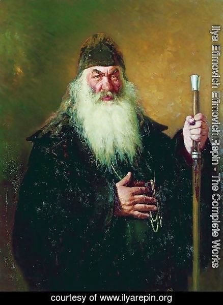 Ilya Efimovich Efimovich Repin - Portrait of an archdeacon