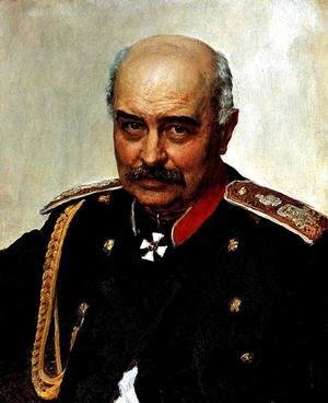 Ilya Efimovich Efimovich Repin - Portrait of general and statesman Mikhail Ivanovich Dragomirov