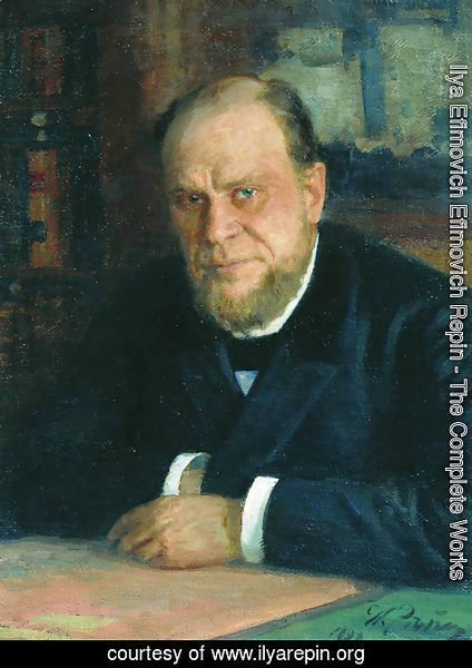 Ilya Efimovich Efimovich Repin - Portrait of lawyer Anatoly Fyodorovich Koni