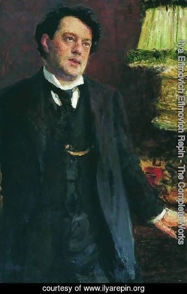 Ilya Efimovich Efimovich Repin - Portrait of lawyer Oskar Osipovich Grusenberg