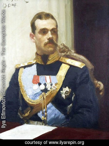 Ilya Efimovich Efimovich Repin - Portrait of member of State Council Grand Prince Mikhail Aleksandrovich Romanov