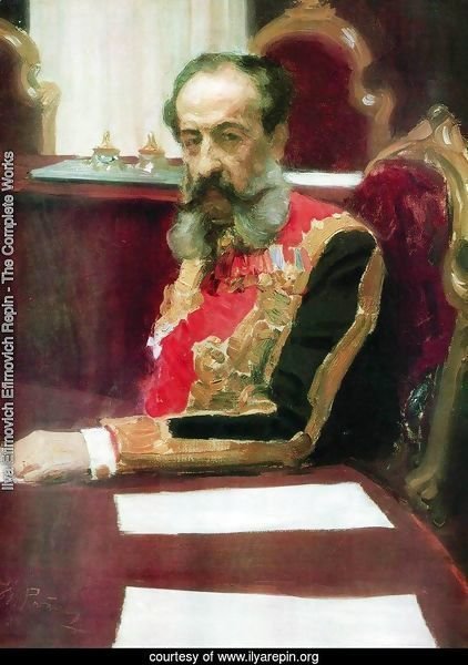 Portrait of member of State Council and Grand Chamberlain, Prince Mikhail Sergeyevich Volkonsky