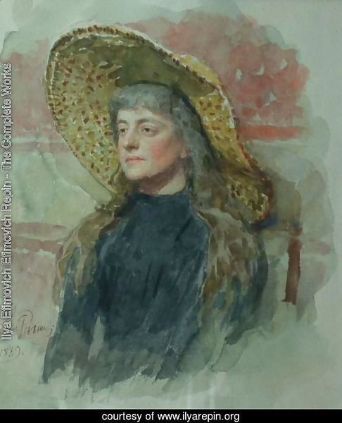 Portrait of painter Elizabeta Nikolayevna Zvantseva