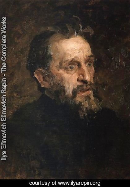 Ilya Efimovich Efimovich Repin - Portrait of painter Grigory Grigoryevich Myasoyedov 2