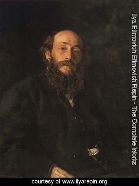 Ilya Efimovich Efimovich Repin - Portrait of painter Nikolai Nikolayevich Ghe